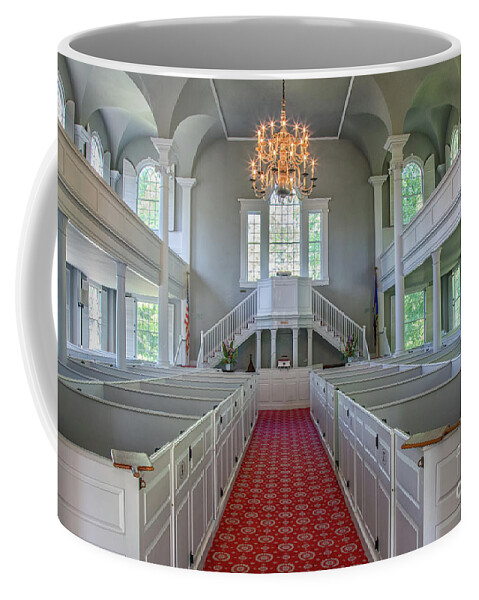Church Coffee Mug featuring the photograph Old First Church Interior by Rod Best
