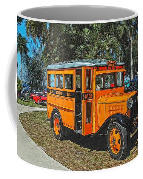 Museum Coffee Mug featuring the photograph Old Ford School Bus No. 32 by Ginger Wakem