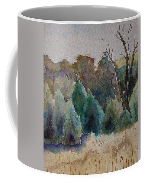 Pleine Aire Coffee Mug featuring the painting Old Growth Forest by Patsy Sharpe