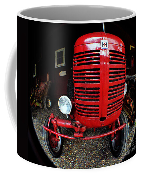 Clay Coffee Mug featuring the photograph Old International Harvester Tractor by Clayton Bruster