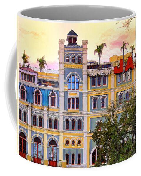 Jax Coffee Mug featuring the painting Old Jax Brewery New Orleans by Dominic Piperata