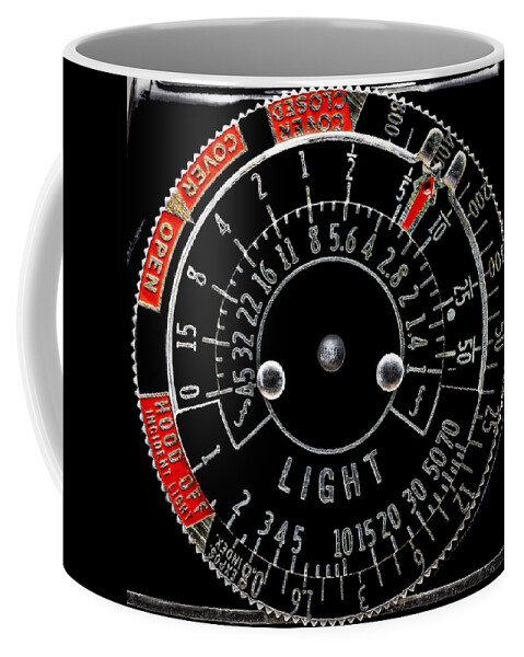 Photography Coffee Mug featuring the photograph Old Light Meter Dial by Phil Cardamone