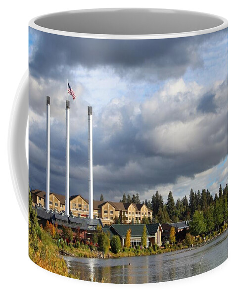 Bend Coffee Mug featuring the photograph Old Mill District by Brian Eberly