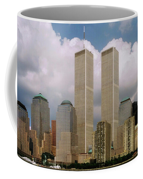 New York City Coffee Mug featuring the photograph Old NYC Skyline by Joann Vitali