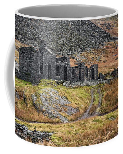 Cwmorthin Coffee Mug featuring the photograph Old Ruin at Cwmorthin by Adrian Evans