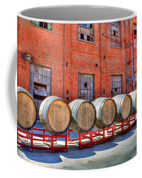 Hdr Coffee Mug featuring the photograph Old Sugar Mill Barrels by Randy Wehner