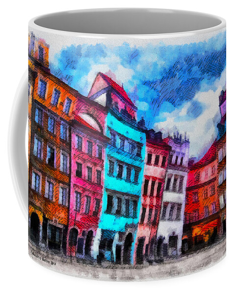 Old Town Coffee Mug featuring the photograph Old Town in Warsaw #11 by Aleksander Rotner