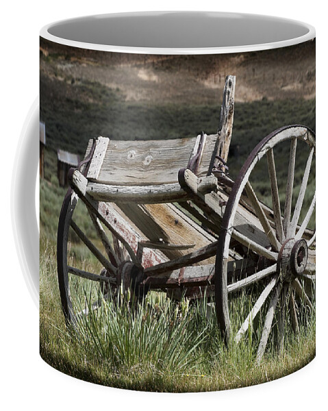 Antique Coffee Mug featuring the photograph Old Wheels by Kelley King