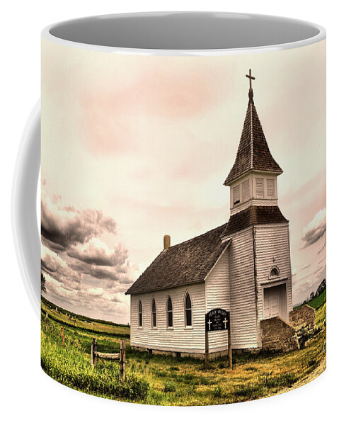 Church Coffee Mug featuring the photograph Old wooden church by Jeff Swan