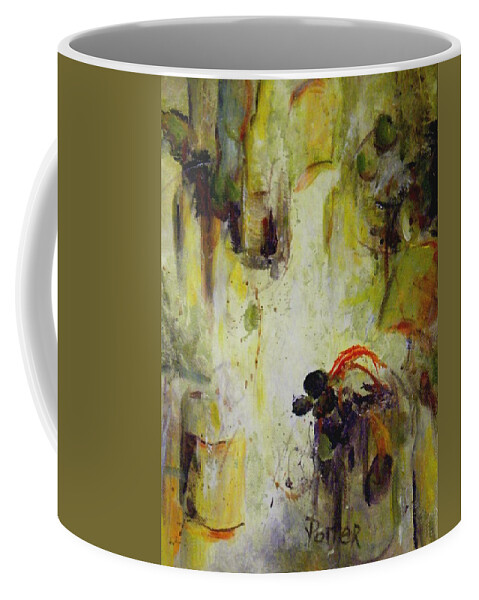 Olive Coffee Mug featuring the painting Olives by Virginia Potter