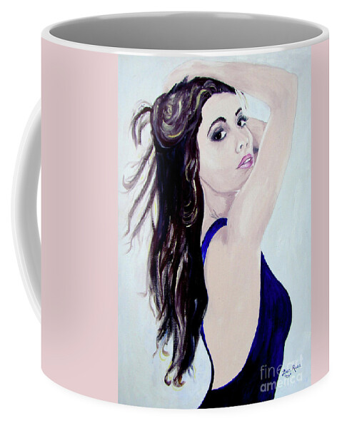Women Coffee Mug featuring the painting Olivia by Lisa Rose Musselwhite