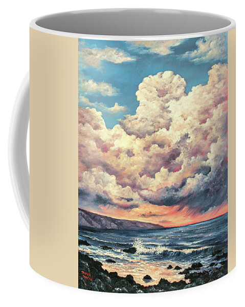 Darice Coffee Mug featuring the painting Olivine Pools Maui by Darice Machel McGuire