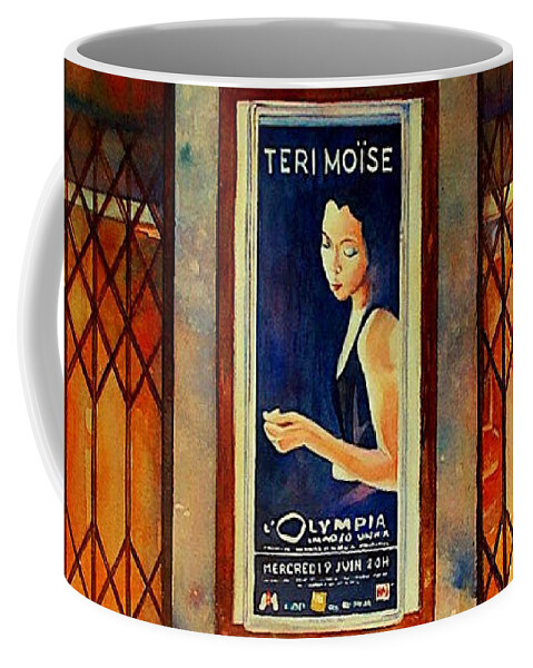 Teri Moise Coffee Mug featuring the painting Olympia by Francoise Chauray