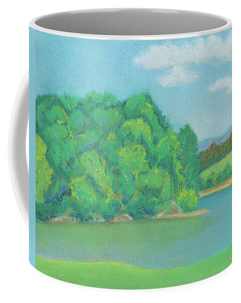 Art Coffee Mug featuring the pastel Omega Afternoon by Anne Katzeff