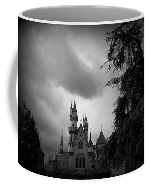 Disneyland Coffee Mug featuring the photograph Ominous Over the Castle by Susan Lafleur