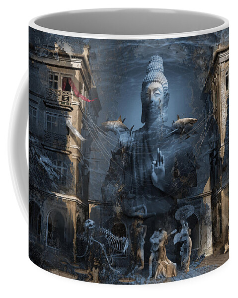 Omnipresence Coffee Mug featuring the digital art Omnipresence by George Grie