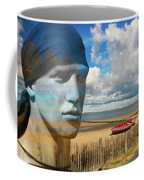 Man Coffee Mug featuring the photograph On the beach by Adriana Zoon