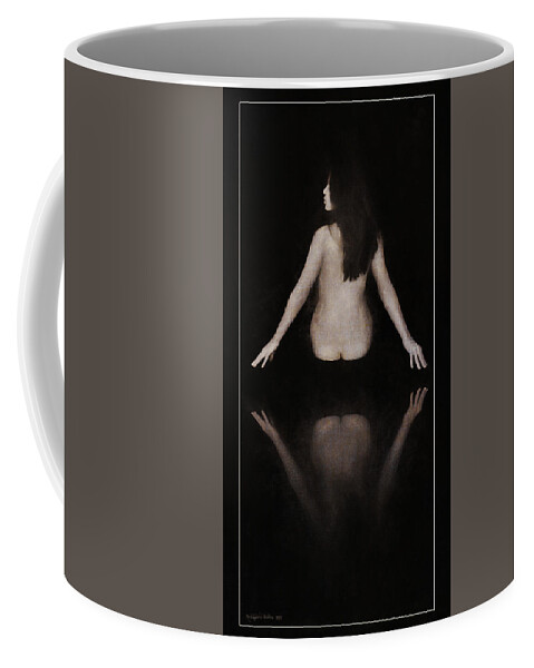 Nude Coffee Mug featuring the photograph On the Edge of the Black Pool by Aleksander Rotner