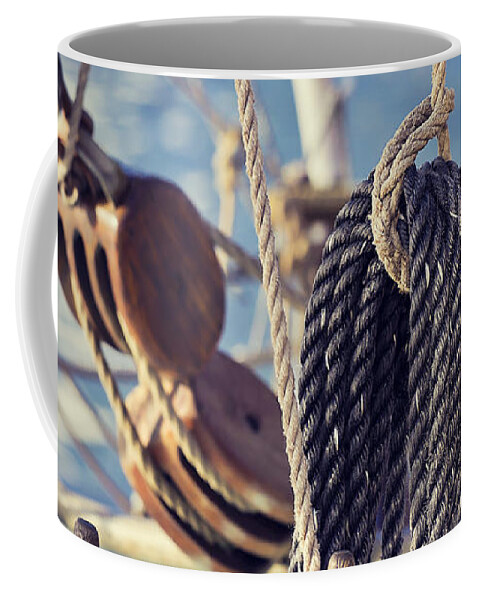 Sailboat Coffee Mug featuring the photograph On the sailboat by Tatiana Travelways