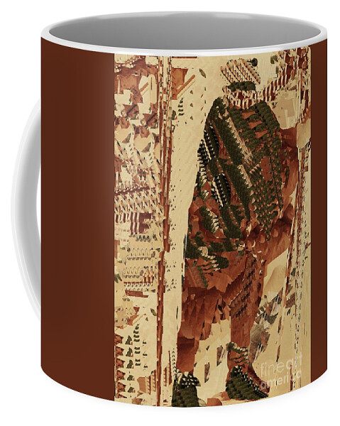 Digital Art Coffee Mug featuring the digital art On the Slopes by Nancy Kane Chapman
