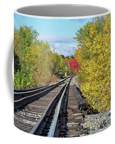 Fall Foliage Coffee Mug featuring the photograph On to fall by Glenn Gordon