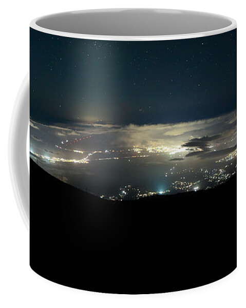 Maui Coffee Mug featuring the photograph On Top of Maui by Susan Rissi Tregoning
