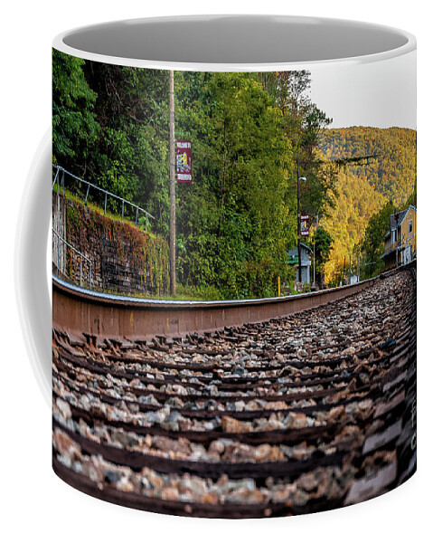 Thurmond Coffee Mug featuring the photograph On Track to Thurmond -WV by Kathleen K Parker