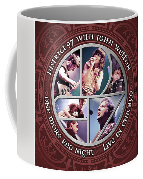  Coffee Mug featuring the digital art One More Red Night by District 97