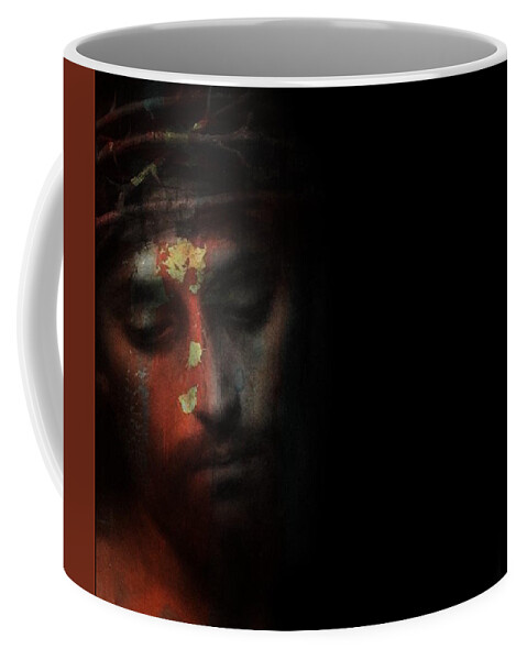 Christ Coffee Mug featuring the mixed media One of Us by Paul Lovering