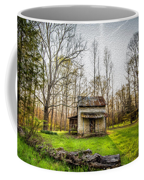One Room Farmhouse Coffee Mug featuring the photograph One Room Farmhouse by Cynthia Wolfe