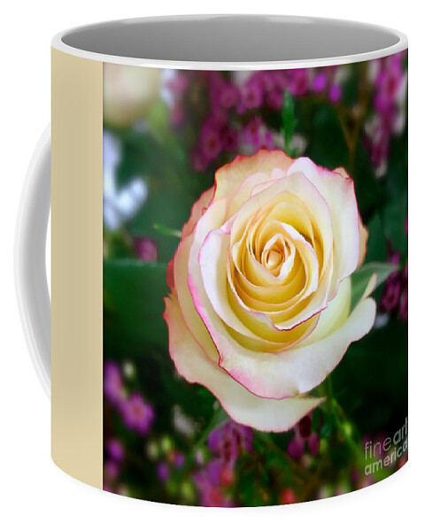 Nature Coffee Mug featuring the photograph One rose by Wonju Hulse
