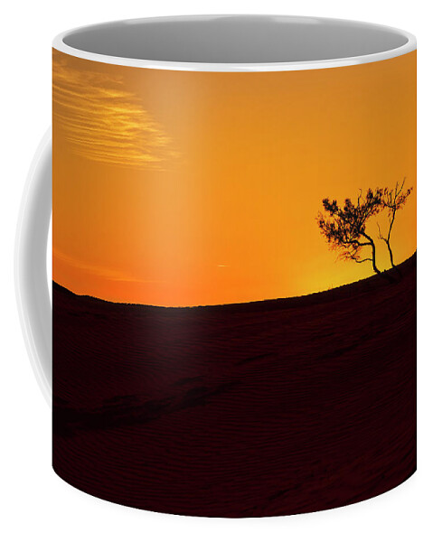 Dune Coffee Mug featuring the photograph One Tree Hill by Catherine Reading