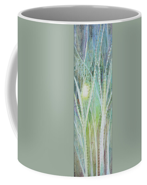 Trees Coffee Mug featuring the painting Opalescent Twilight I by Shadia Derbyshire