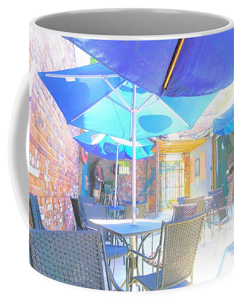 Restaurant Coffee Mug featuring the photograph Open Air Eating by Merle Grenz