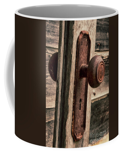 Door Coffee Mug featuring the photograph Opening The Past by Bob Christopher
