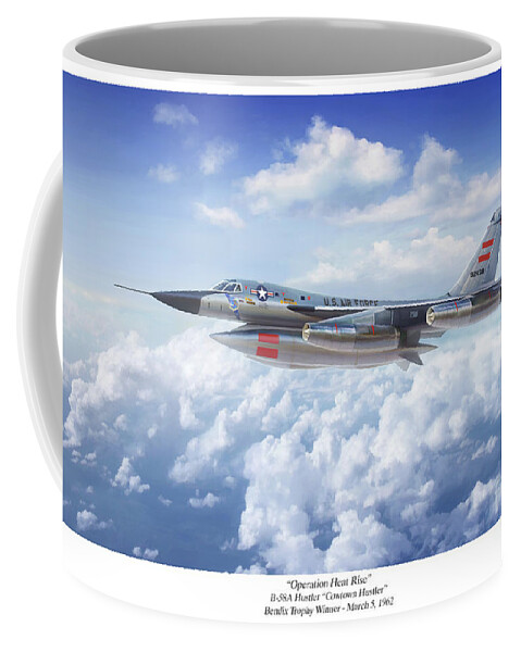 Aviation Art Prints Coffee Mug featuring the digital art Operation Heat Rise by Mark Karvon