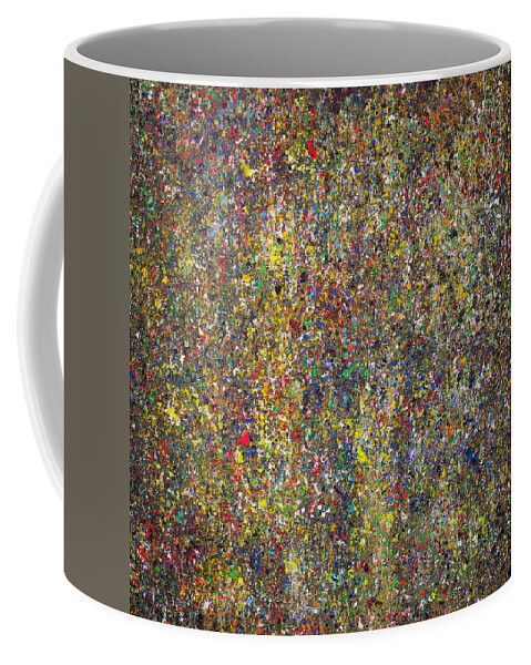 Derek Kaplan Art Coffee Mug featuring the painting Opt.34.15 ONLY A DREAM by Derek Kaplan