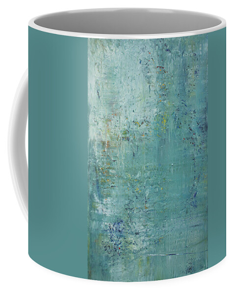 Derek Kaplan Art Coffee Mug featuring the painting Opt.36.16 Soul Deep by Derek Kaplan