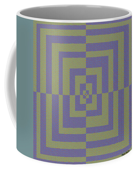 Digital Coffee Mug featuring the digital art Optical Illusion Number Two by George Pedro