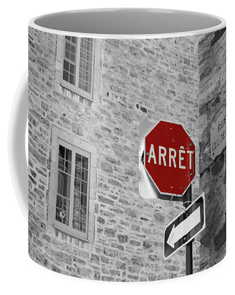 Optical Illusion Coffee Mug featuring the photograph Optical Illusion, Quebec City by Brooke T Ryan