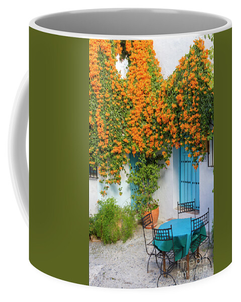 Architecture Coffee Mug featuring the photograph Orange Blossoms by Heiko Koehrer-Wagner