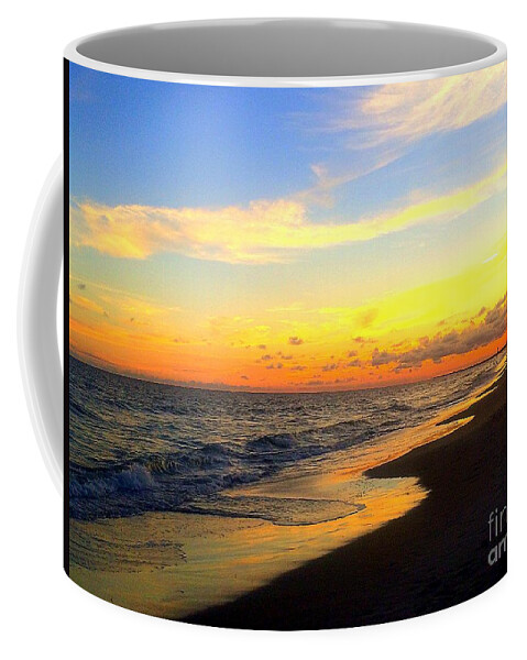 Art Coffee Mug featuring the photograph Orange Glow Sunset by Shelia Kempf