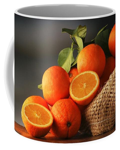 Orange Coffee Mug featuring the digital art Orange by Maye Loeser