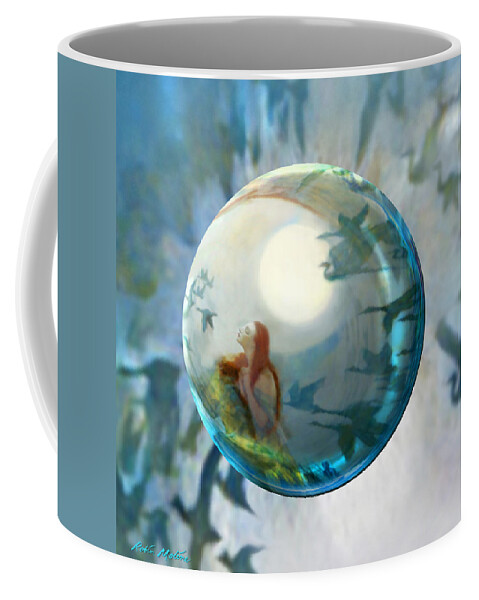 Geese Coffee Mug featuring the painting Orbital Flight by Robin Moline