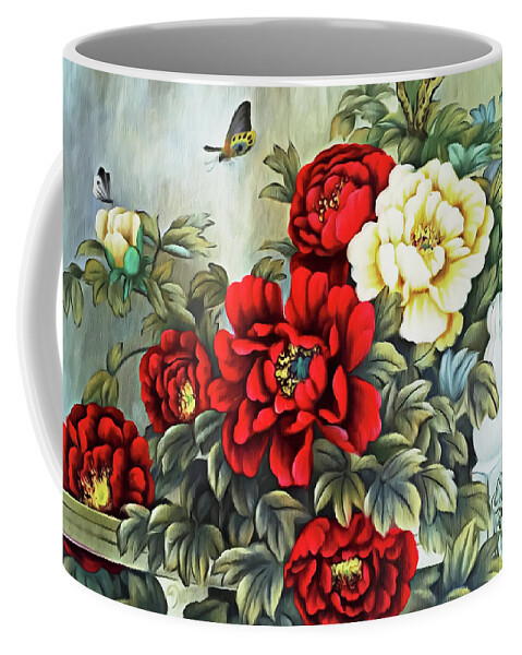Orient Coffee Mug featuring the photograph Oriental Flowers by Munir Alawi