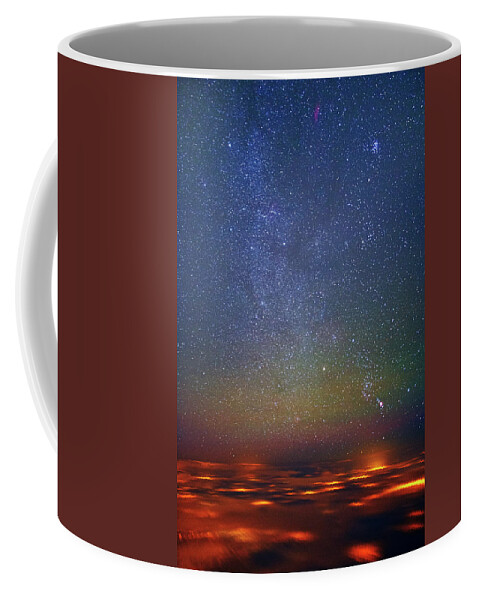 Astronomy Coffee Mug featuring the photograph Orion Rising by Ralf Rohner