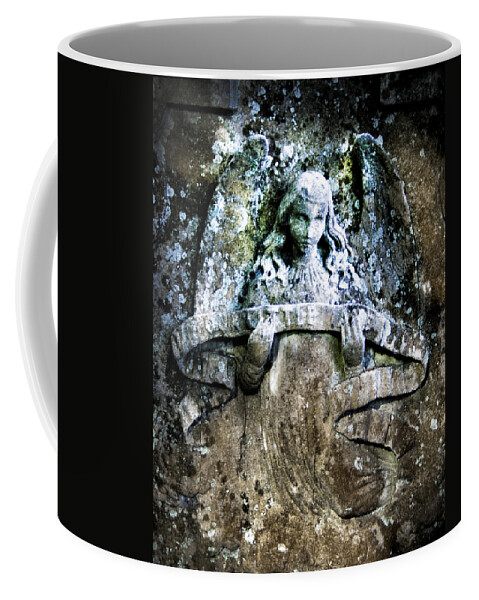 Angel Coffee Mug featuring the photograph Our Little Angel Stone Carving by John Harmon