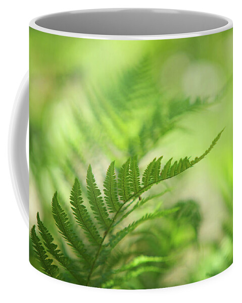 Jenny Rainbow Fine Art Photography Coffee Mug featuring the photograph Out of Crowd. Green World by Jenny Rainbow