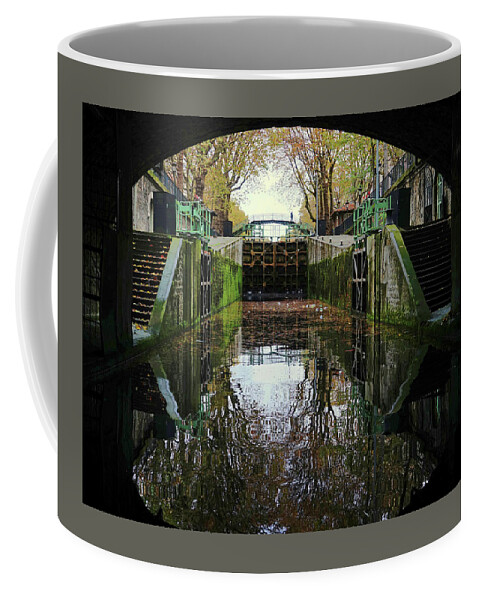 Paris Coffee Mug featuring the photograph Out Of The Darkness On A Canal Cruise In Paris France by Rick Rosenshein