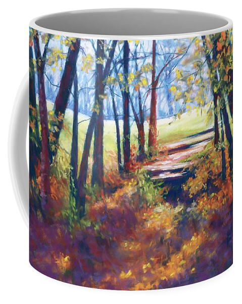 Landscape Coffee Mug featuring the pastel Out of the Shadows by Diana Colgate